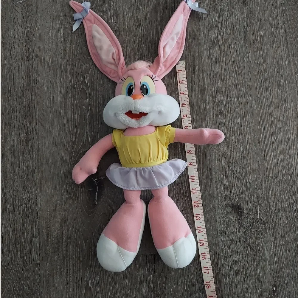 Vintage Tiny Toons Adventures Babs Bunny Pink Stuffed Plush 16